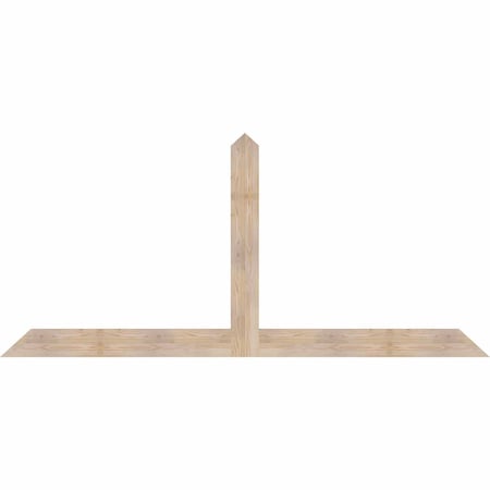 Ekena Millwork Portland Smooth Timber Gable Bracket, Douglas Fir, 96"W x 44"H x 1 1/2"D x 5 1/2"F, 11/12 Pitch GBW096X44X0206POR00SDF